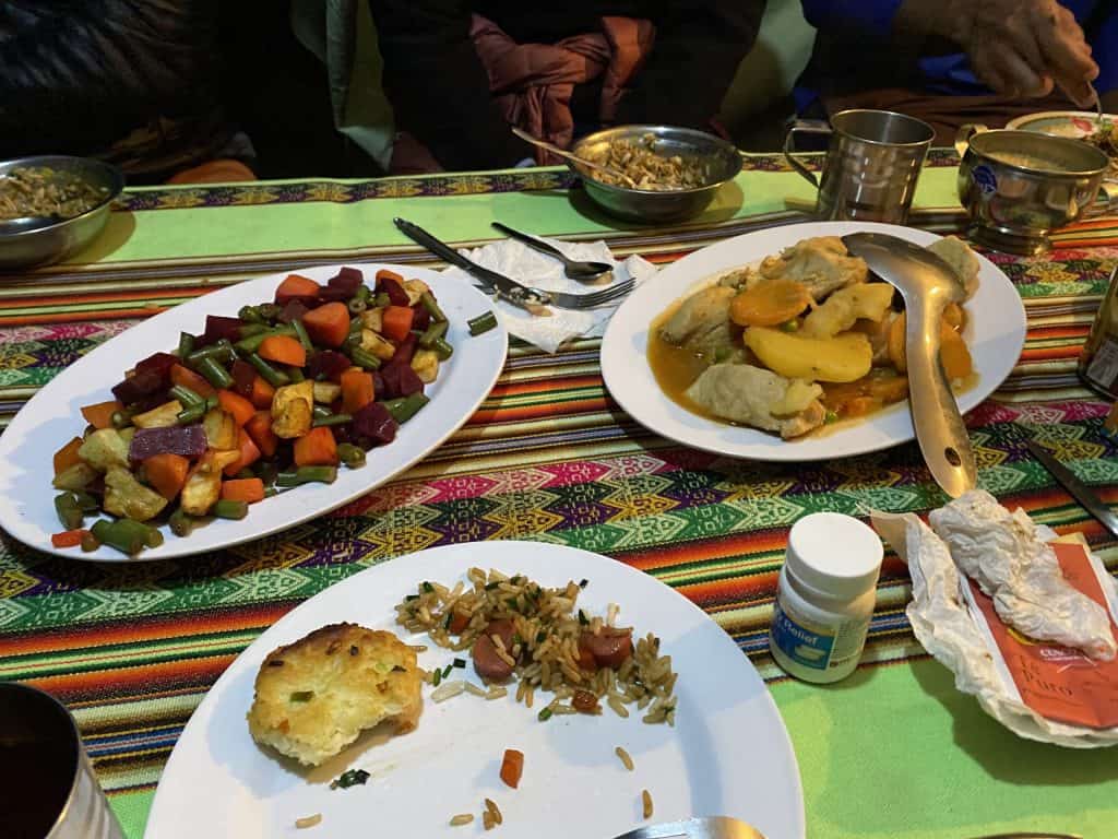 Home cooking by the Alpaca Expeditions team